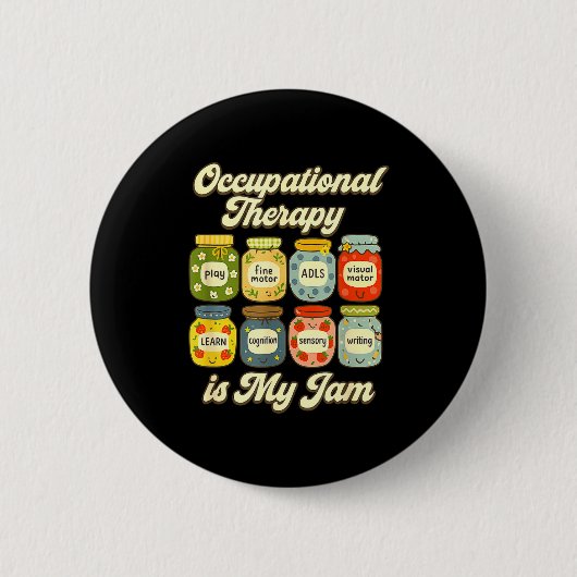 Mijn Ergotherapie Jam Ot Potten Ronde Button 5,7 Cm (Voorkant)