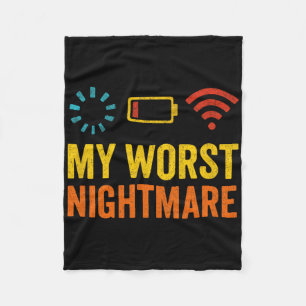 Mijn ergste enge nacht - Gamer Nerd humor Fleece Deken