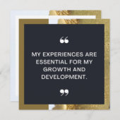 Mijn ervaringen Positieve Bevestiging Kaart (Voorkant / Achterkant)