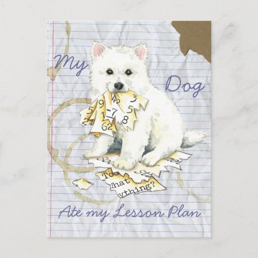 Mijn eskie Ate Mijn Lesson Plan Briefkaart (Voorkant)