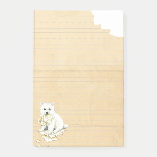 Mijn Eskie Ate Mijn thuiswerk Post-it® Notes (Voorkant)