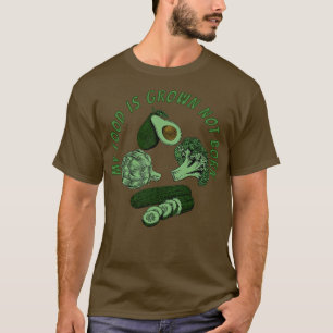 Mijn eten is gekweekt niet geboren 1 t-shirt