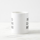 Mijn eten wordt niet geboren Vegan Funny Mug Koffiemok (Center)