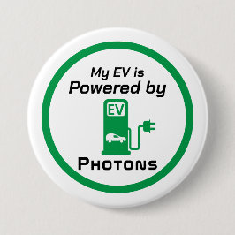 Mijn EV wordt aangedreven door Fotonen Ronde Button 7,6 Cm