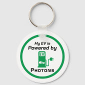 Mijn EV wordt aangedreven door Photons Sleutelhang Sleutelhanger (Voorkant)