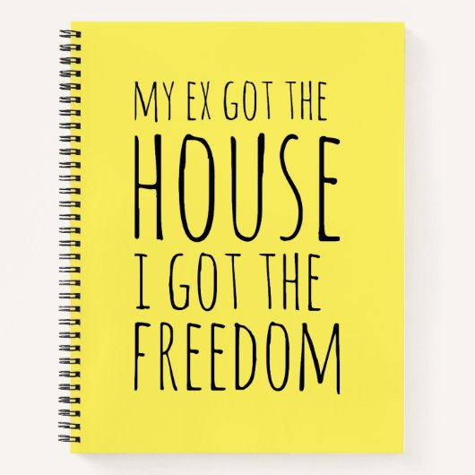 Mijn ex heeft het huis notitieboek (Voorkant)