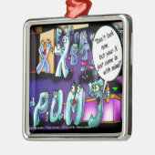Mijn Ex & Jouw Ex Grappig Metalen Ornament (Links)