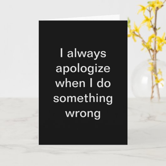 Mijn excuses kaart (Gele Bloem)