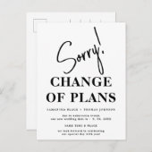 Mijn excuses Uitgestelde Trouwdatum Aankondiging B (Voorkant / Achterkant)