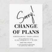 Mijn excuses Uitgestelde Trouwdatum Aankondiging B (Voorkant)