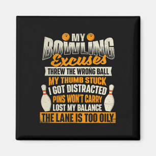 Mijn excuses voor bowlen - bowling magneet