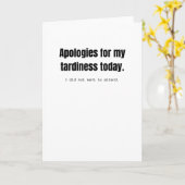 Mijn excuses voor mijn traagheid vandaag. Grappig  Kaart (Gele Bloem)