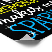 Mijn extra chromosoom zorgt ervoor dat ik het synd poster (Hoek)