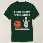 Mijn extra grappige Bowlingball speelt Bowler Coac T-shirt (Design voorkant)