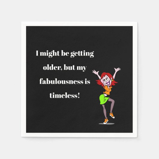 Mijn fabelachtigheid - grappige cocktail servet (Voorkant)