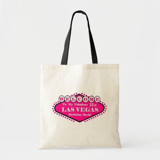 Mijn Fabulous 21st Las Vega Birthday Bash Bag Tote Bag (Voorkant)
