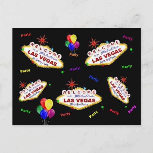 Mijn Fabulous Las Vegas Birthday Briefkaart (Voorkant)