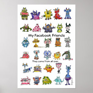 Mijn Facebook Friends Poster