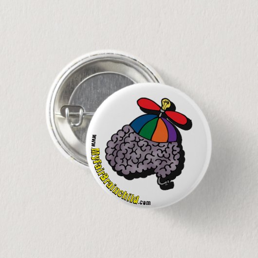 Mijn Fair Brainchild Pin Ronde Button 3,2 Cm (Voorkant /achterkant)