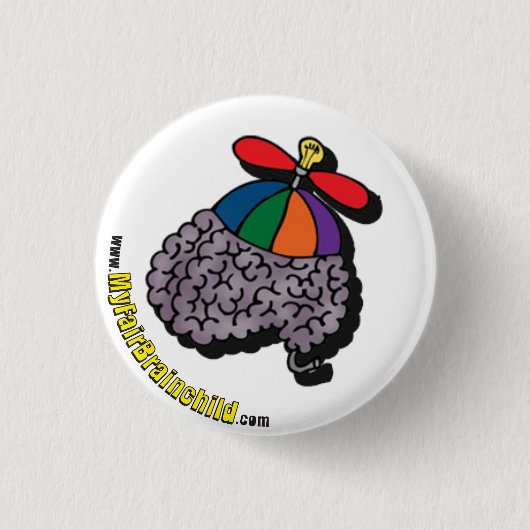 Mijn Fair Brainchild Pin Ronde Button 3,2 Cm (Voorkant)