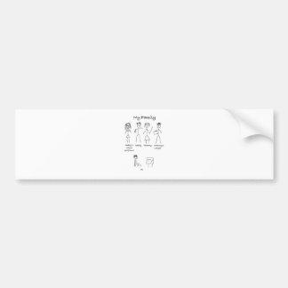 Mijn familie-4 bumpersticker