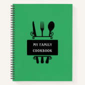 Mijn familie Cookbook Baking Cooking Recipipies Notitieboek (Voorkant)