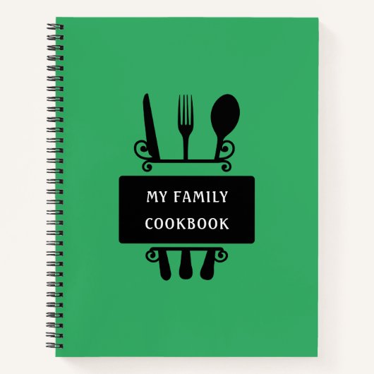 Mijn familie Cookbook Baking Cooking Recipipies Notitieboek (Voorkant)
