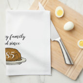 Mijn familie de Bird Funny Thanksgiving geven Theedoek (Quarter Fold)