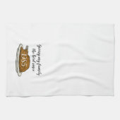 Mijn familie de Bird Funny Thanksgiving geven Theedoek (Horizontaal)