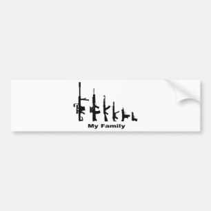 Mijn familie (I Love Pistolen) Bumpersticker
