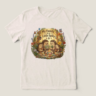 Mijn familie is een beetje stekelig Tri-Blend shirt