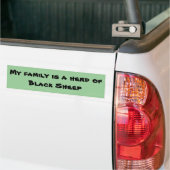 Mijn familie is een kudde van Black Sheep Bumpersticker (Op Truck)
