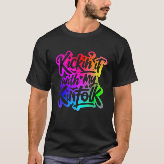 Mijn familie is leuk Graaiend T-shirt voor familie