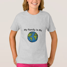 Mijn Familie Is Mijn Wereld Teddybeer T-shirt