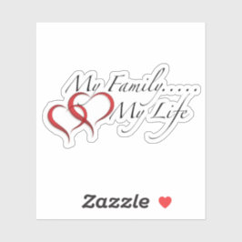 Mijn familie Mijn leven Sticker
