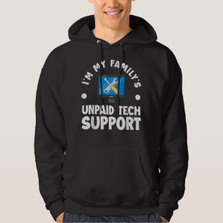 Mijn familie onbetaalde computer voor technische o hoodie