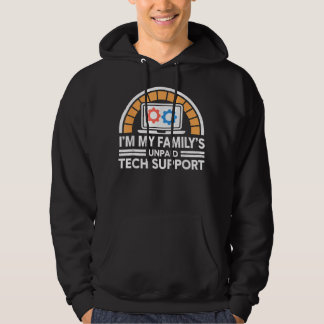 Mijn familie onbetaalde computer voor technische o hoodie