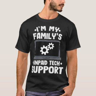 Mijn familie onbetaalde computer voor technische o t-shirt