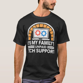 Mijn familie onbetaalde computer voor technische o t-shirt