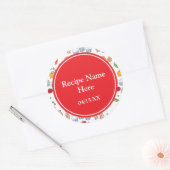 Mijn familie ontvangt ronde sticker (Envelop)