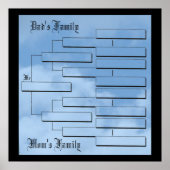 Mijn familie - Poster van 24 x 24 inch (Voorkant)