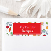 Mijn familie recepten etiket (Insitu)