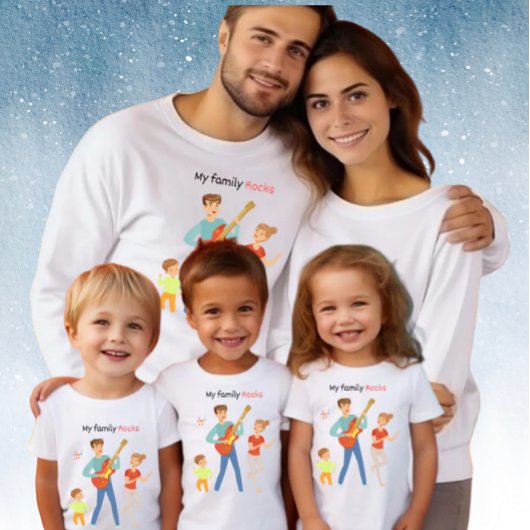 Mijn familie rockt Tri-Blend shirt