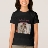 Mijn familie Tri-Blend shirt (Voorkant)