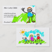 Mijn familie visitekaartje (Voorkant / Achterkant)