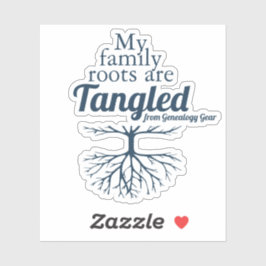 Mijn familie wortels zijn verward sticker