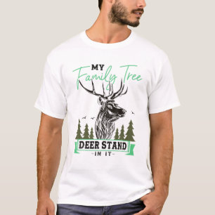 Mijn familieboom Deer Hunters Gift T-shirt