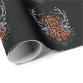 Mijn familieboom heeft een diepere positie in het  cadeaupapier (Rol Hoek)