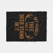 Mijn familieboom heeft een diepere positie in het  fleece deken (Voorkant (Horizontaal))