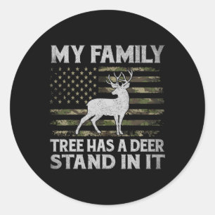 Mijn familieboom heeft er een diepere positie in. ronde sticker